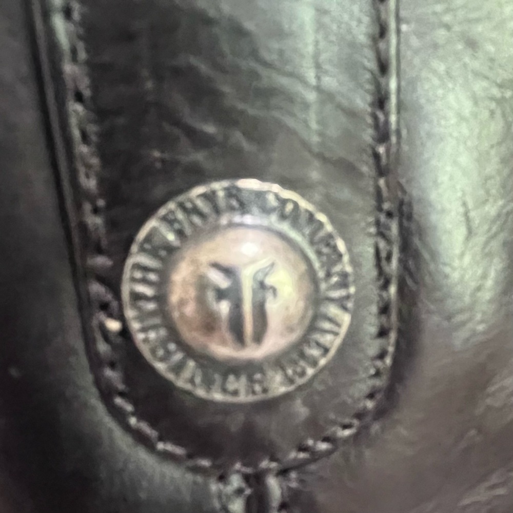 Frye Melissa Button Tall Black Leather Riding Boots Classic Fall Staple - Picture 14 of 16